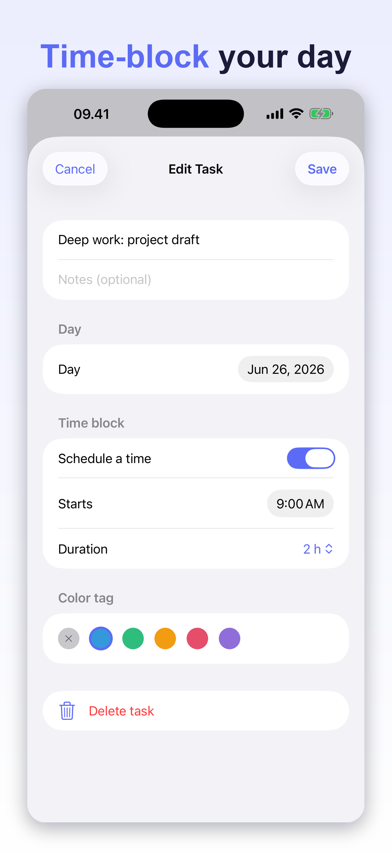 Weekly Planner: Time Block screenshot 2