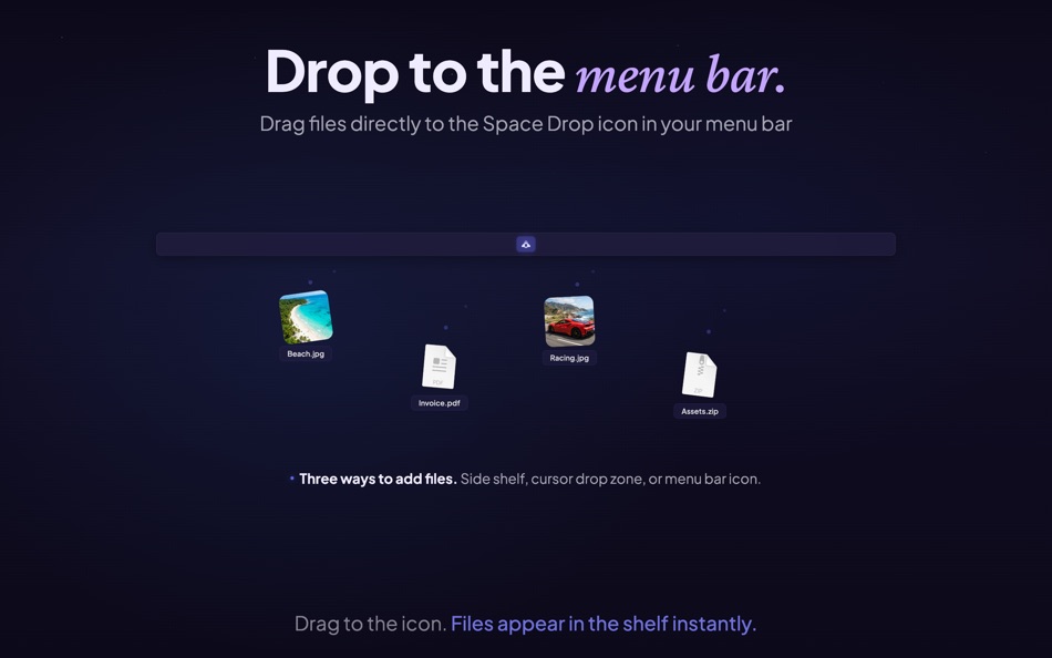 #6. Space Drop - Drag, Store, Drop (macOS) De: FIPLAB Ltd