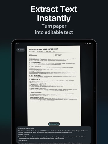 PDF Scanner App - ProScan iPad screenshot