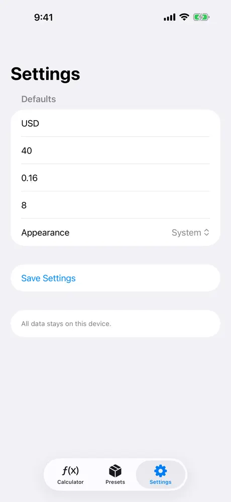 Sundee 3D Print Cost‑App screenshot 4