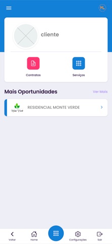 ML Empreendimentos cliente screenshot