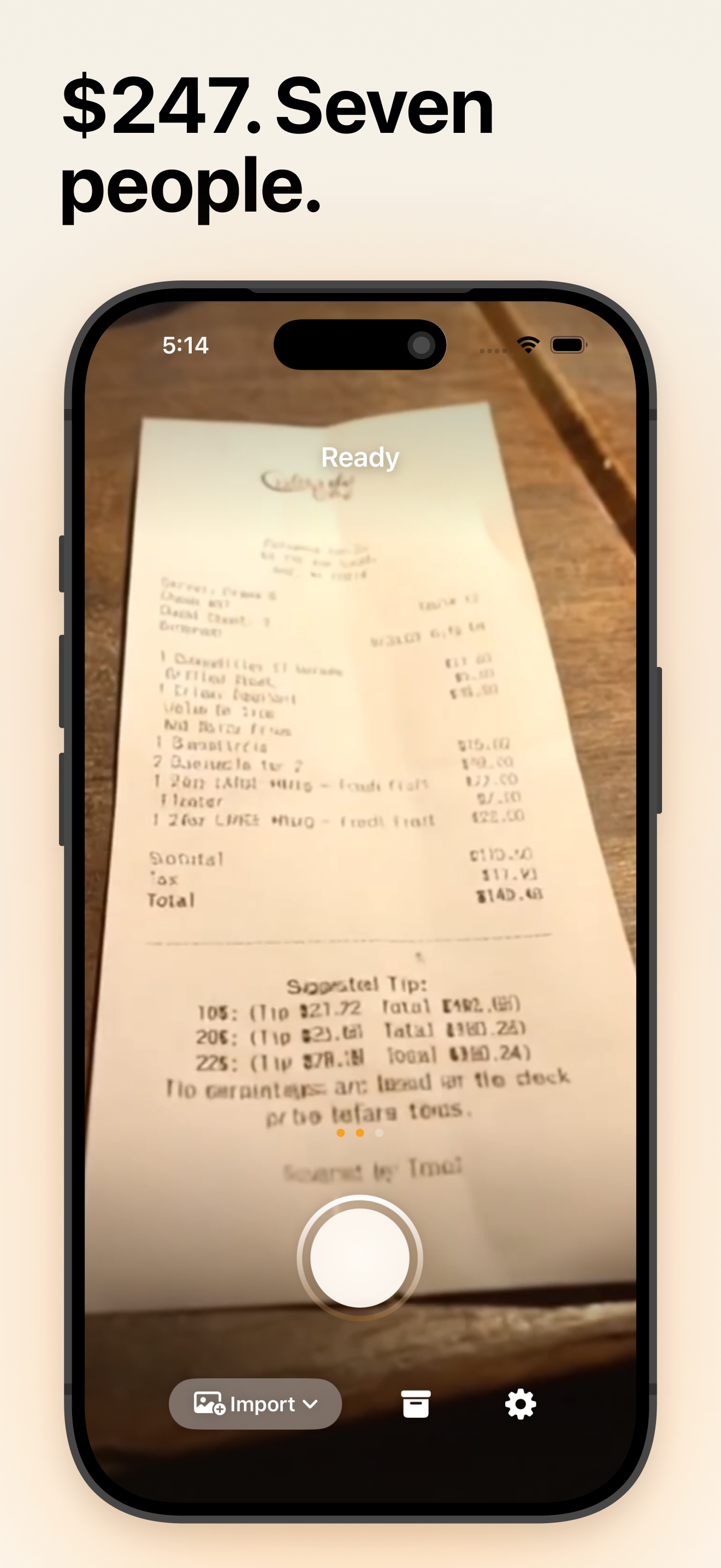 splitty: Split Bills in 30s