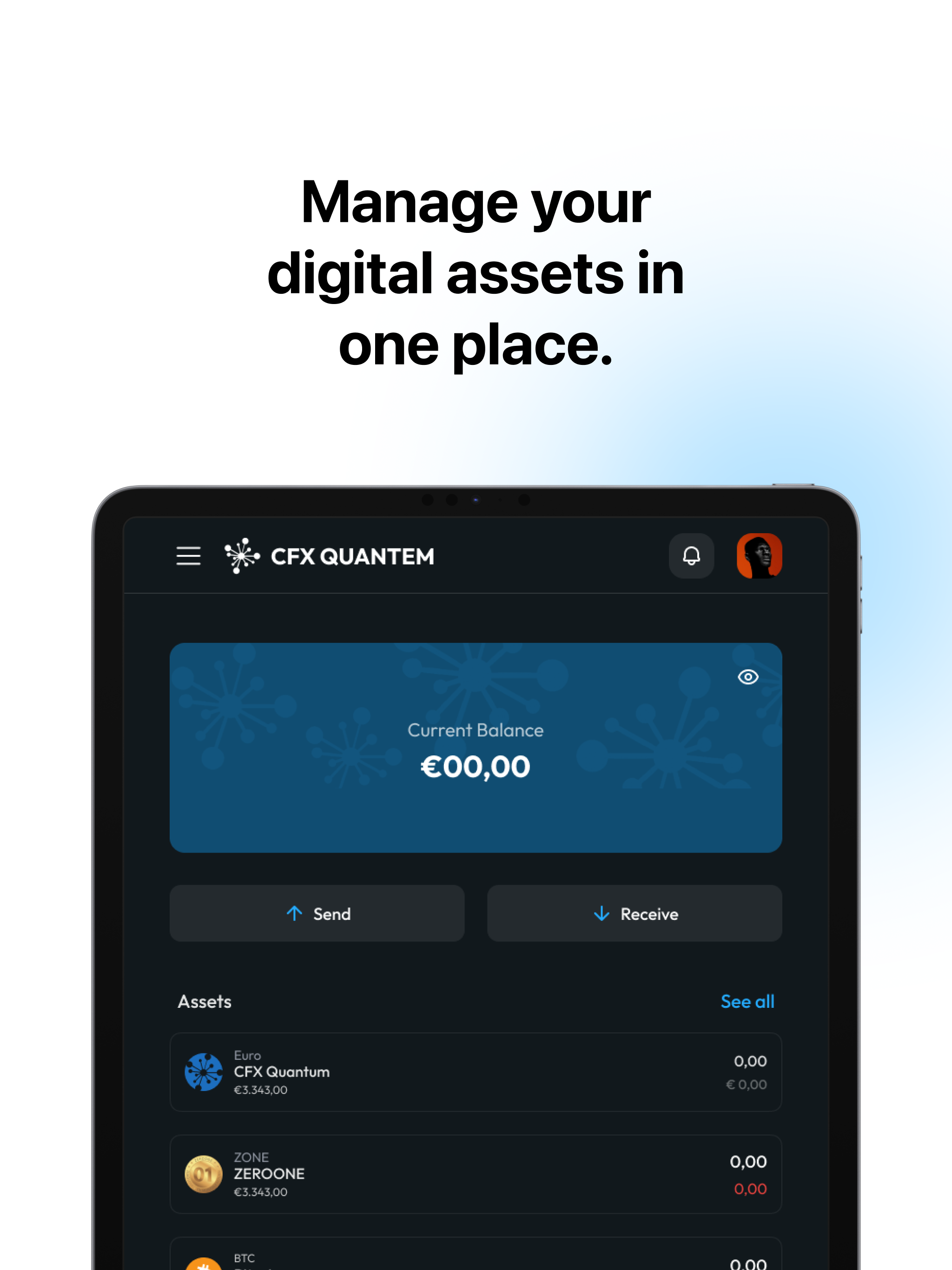 CFX Quantum ZEROONE Wallet screenshot 8