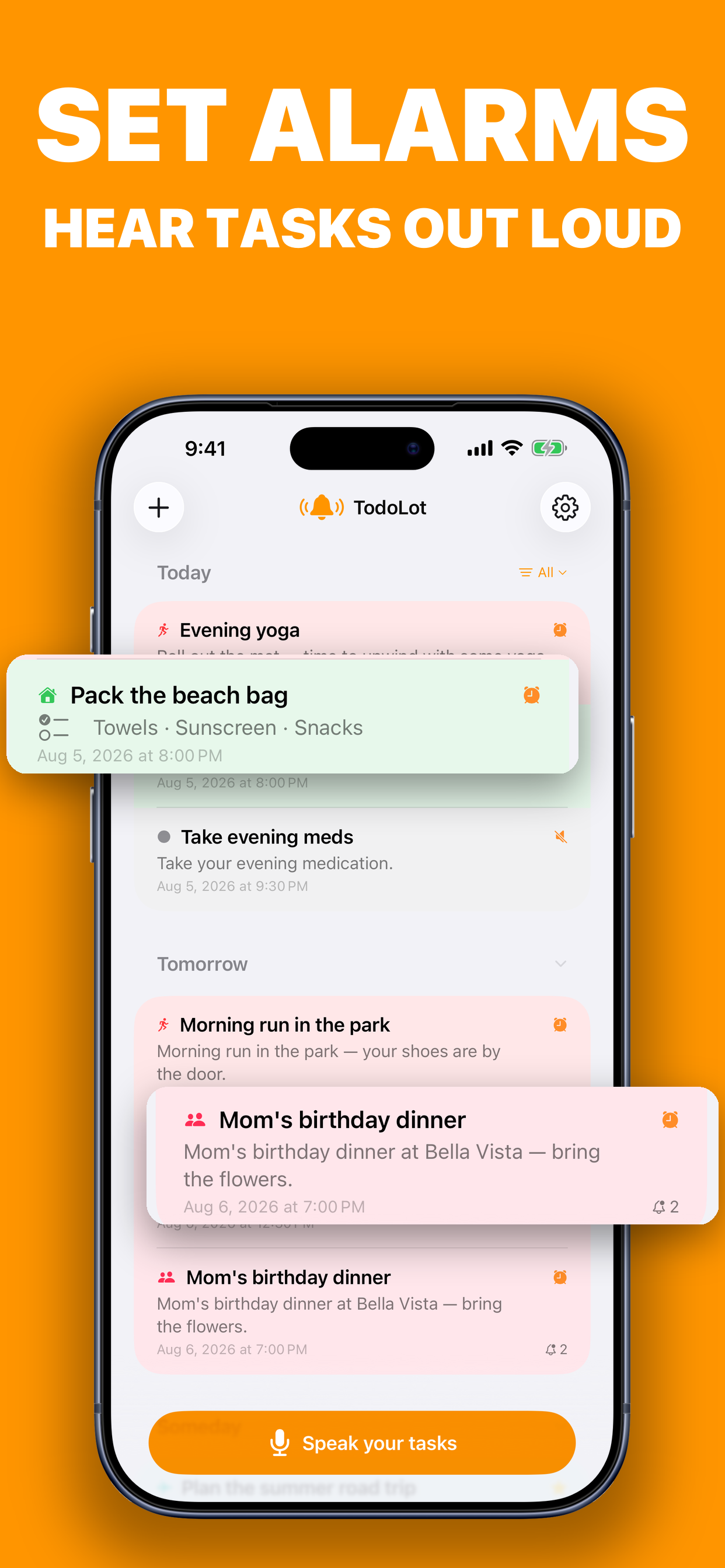 TodoLot: Talking Reminders screenshot 2