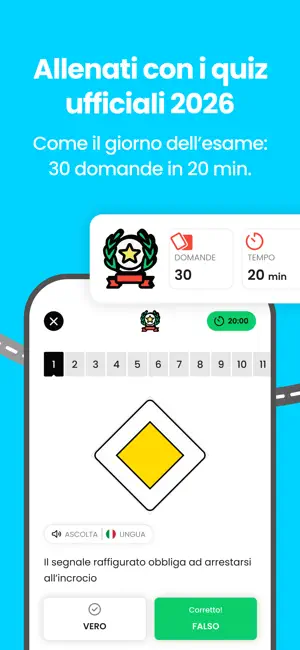 Guidoio: Quiz Patente B 2026 iPhone screenshot 2