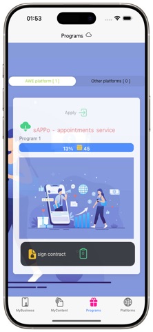 Affiliate'Mee digital market iPhone screenshot