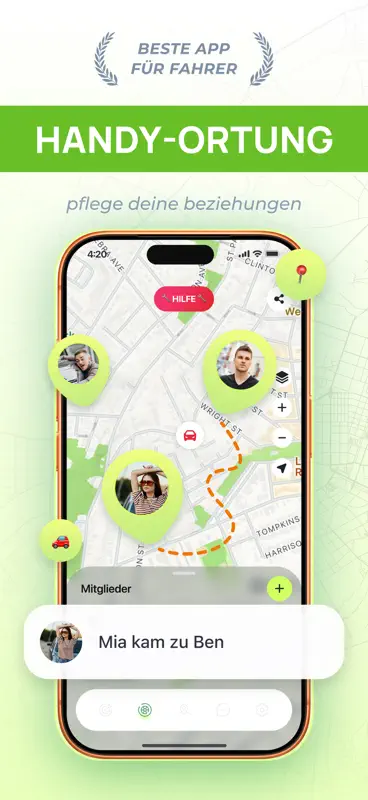 Handy Orten & Ortungs: RideUp screenshot 1 of 5