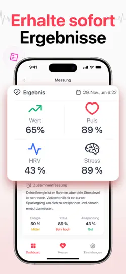 Screenshot von Heart Beat: Puls-Messer auf dem iPhone 2