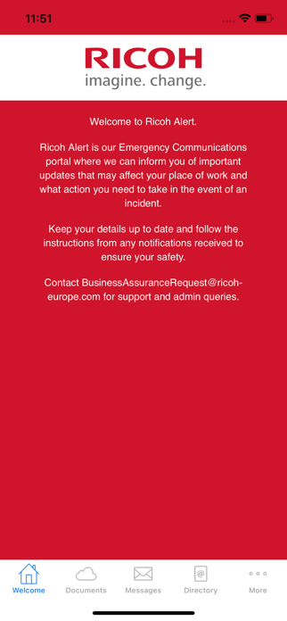 Ricoh Alert Screenshot 1 of 4