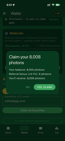 Photon Poker - Go LTC iPhone screenshot