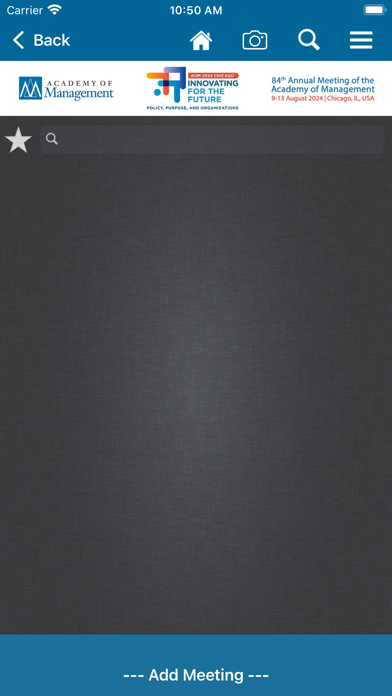 AOM Meetings Screenshot