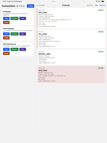 OraSentinel iPad screenshot