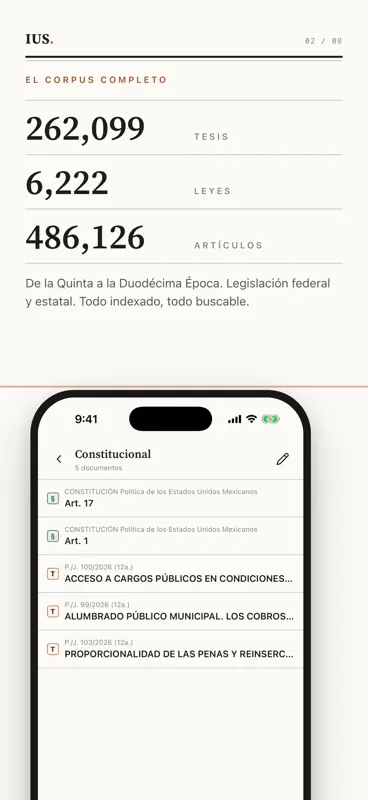 IUS - Tesis y leyes de México screenshot 2 of 8