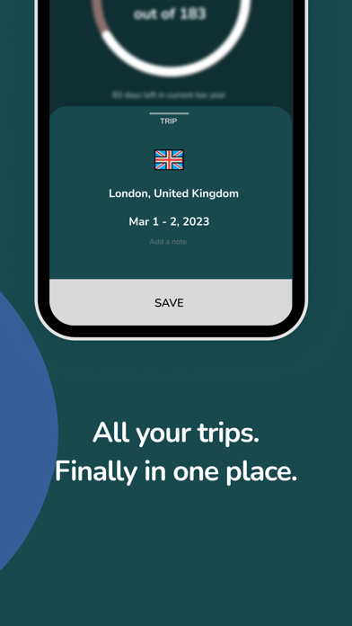 Pebbles: Tax & Visa Tracker Screenshot