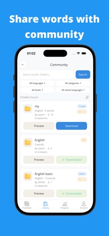 Atom Translate: Learn Words Screenshot 4 of 6