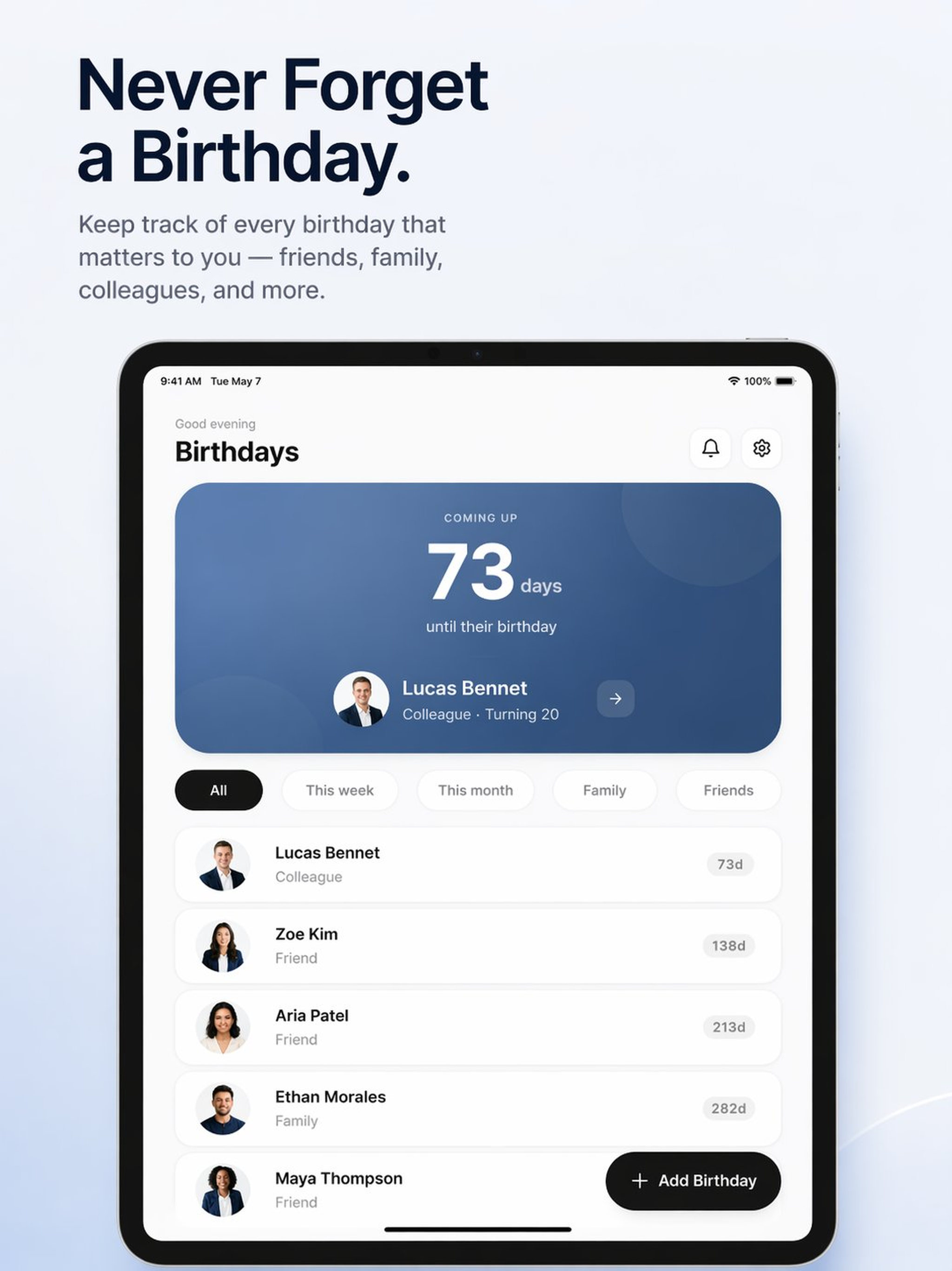 Birthday Reminder: Countdowns screenshot 7