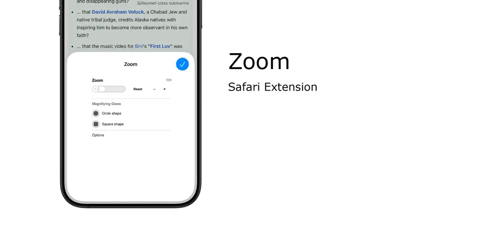 Screenshot von Zoom For Safari auf dem iPhone 1