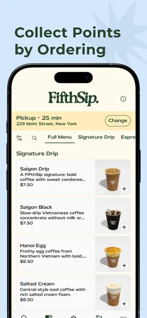FifthSip. Coffee screenshot 2