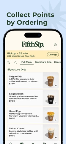 FifthSip. Coffee iPhone screenshot