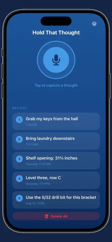 Hold That Thought! screenshot 2 of 6