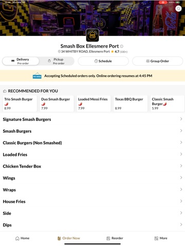 Smash Box Ellesmere Port. iPad screenshot