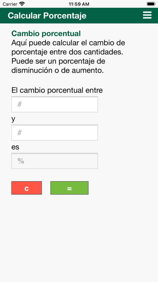 #4. Calcular porcentaje (iOS) 由: H Valeur