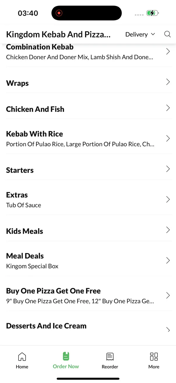 Screenshot #3 pour Kingdom Kebab And Pizza House.