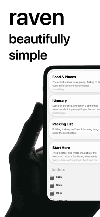 Raven - Markdown Notes Screenshot 1 of 8