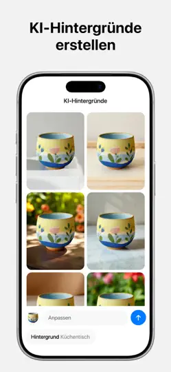 Screenshot von Pixelcut AI Photo Editor auf dem iPhone 3