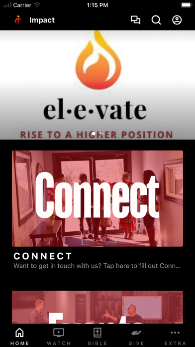 Impact Church at Liberty app screenshot