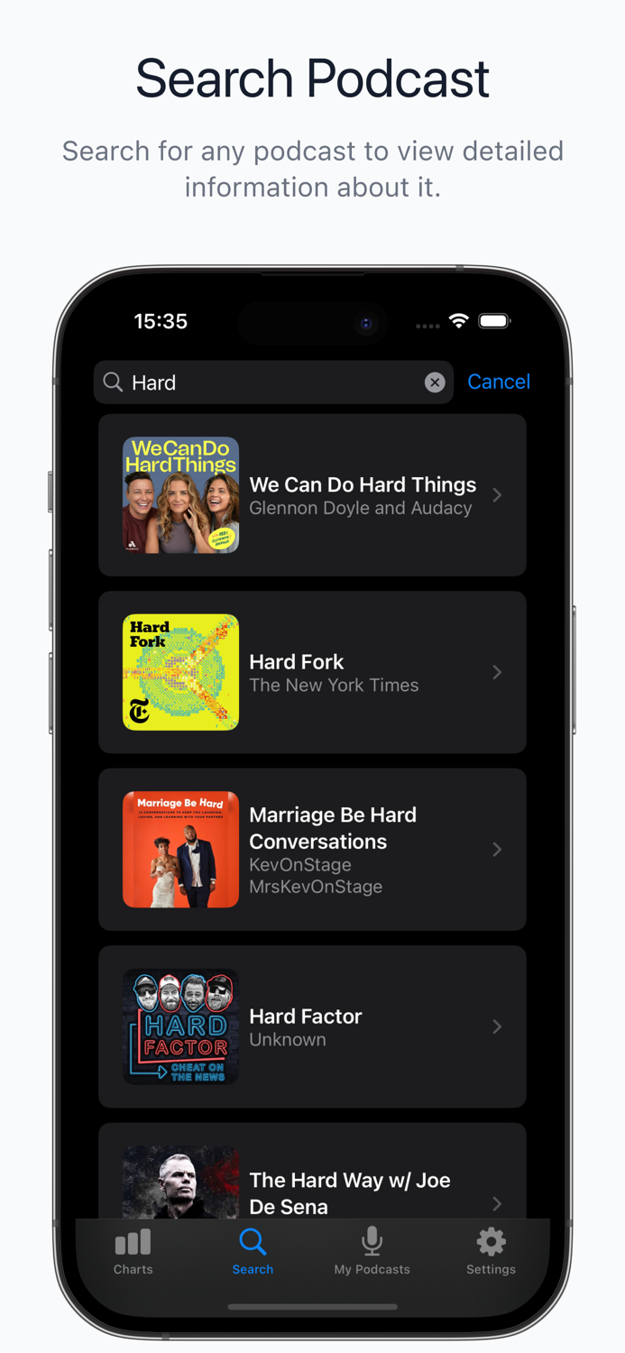 Podcast Charts - Podash