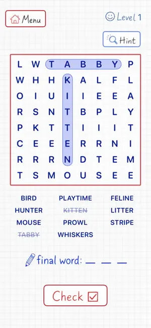 Word Search Game: FinalWord screenshot 1