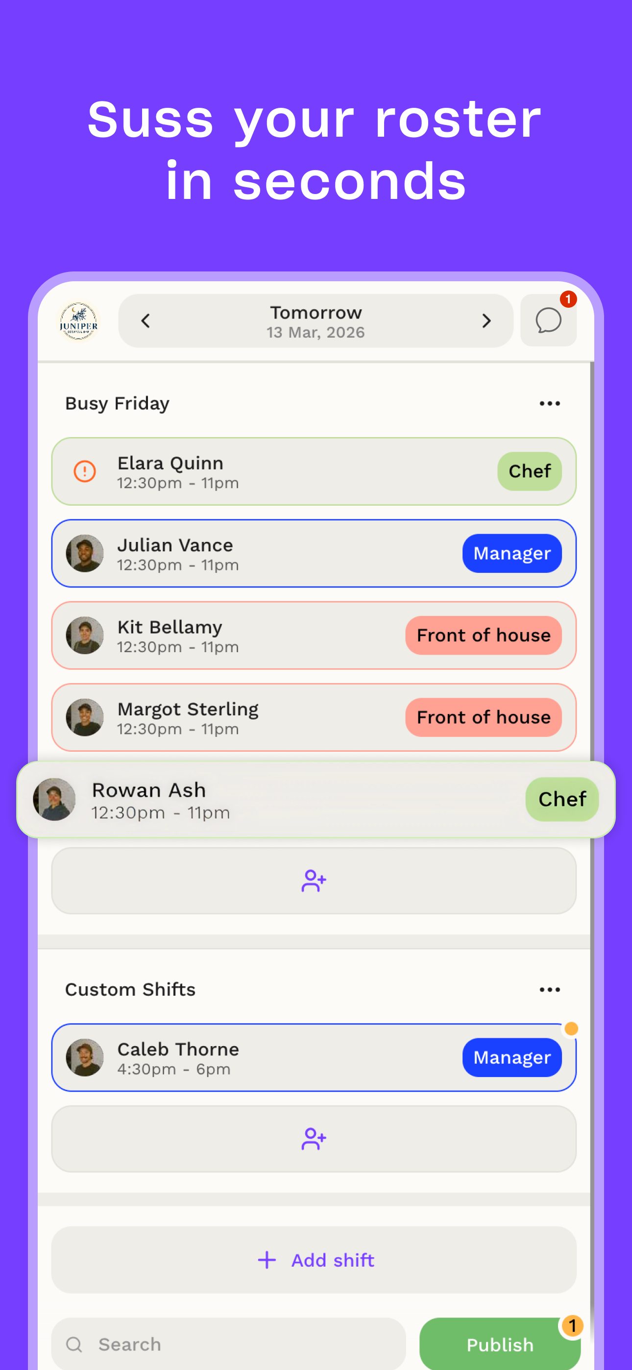 Droppah - Rosters & Timesheets screenshot 3