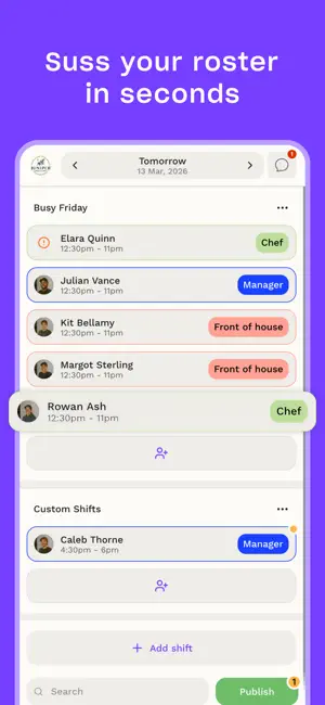 Droppah - Rosters & Timesheets screenshot 3