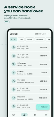 AutoSpend: Car Maintenance Log Screenshot 2 of 6