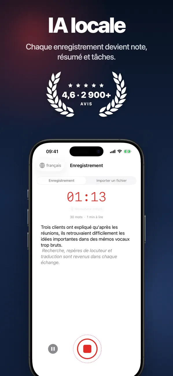 Screenshot #1 pour Speechy: Voix en Texte