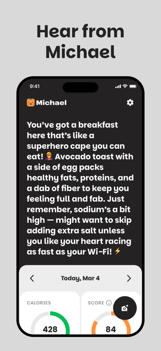 Michael: AI Calorie Tracker Screenshot 5 of 5