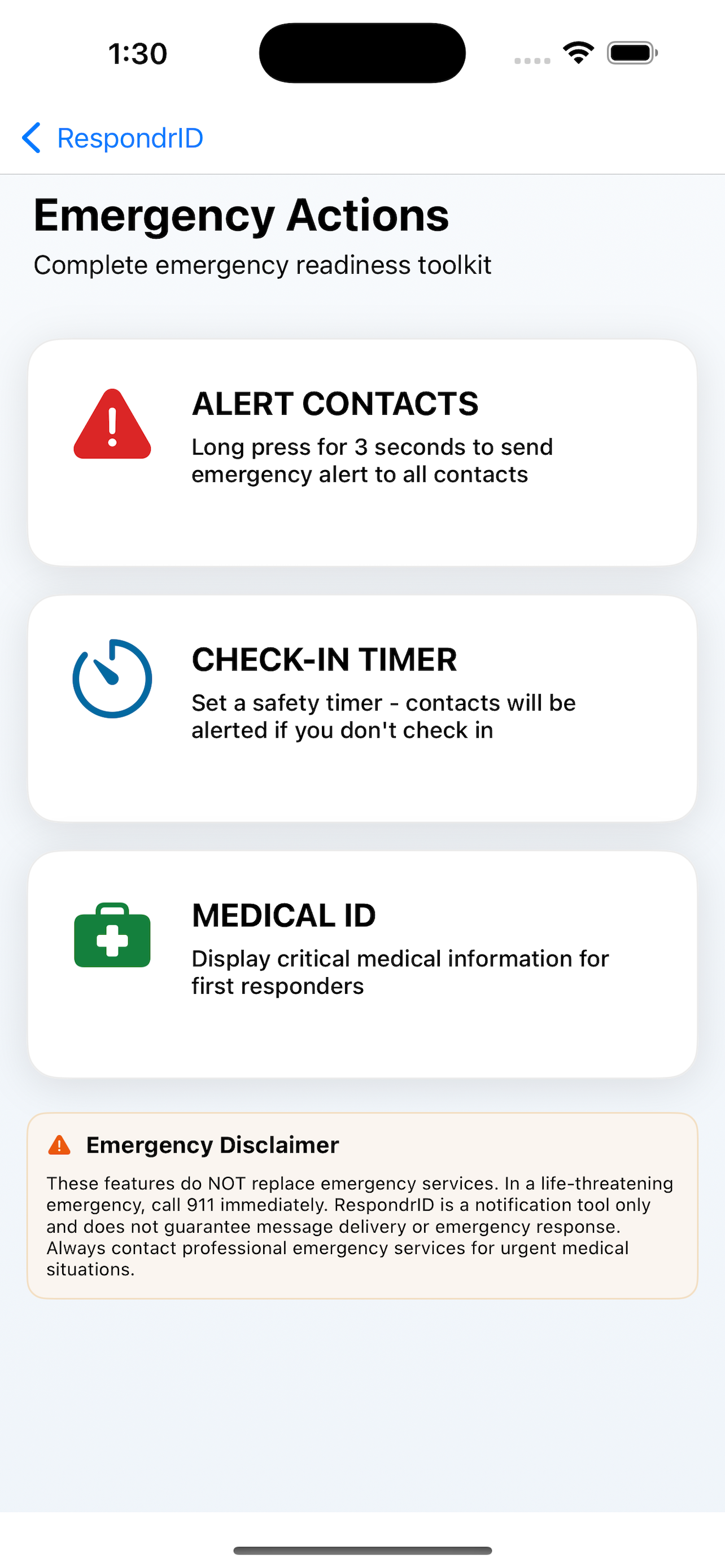 RespondrID screenshot 3