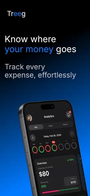 Treeg Expense Tracker screenshot 1