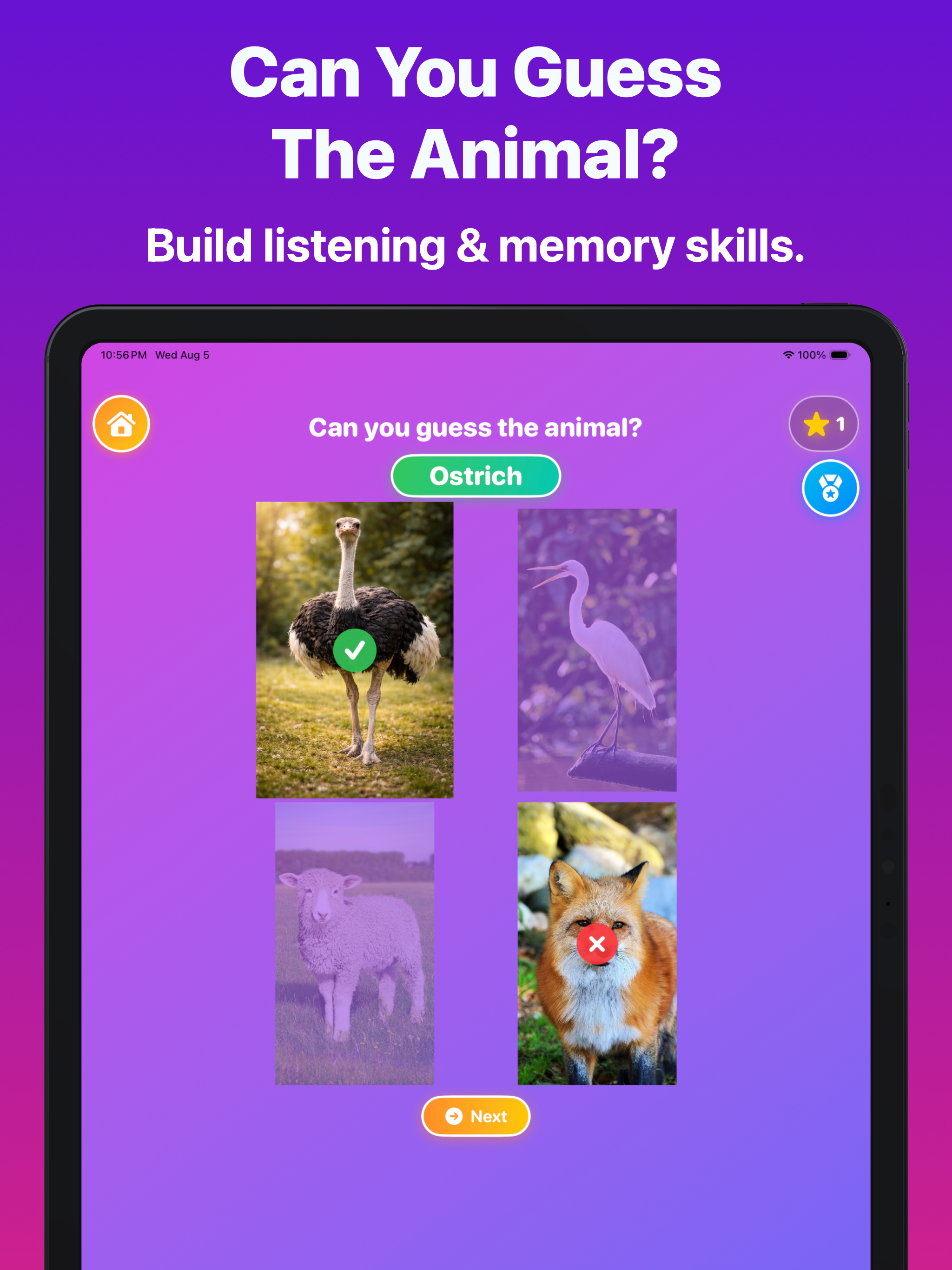 Animal Sounds: Kids Quiz Game screenshot 18