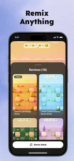 Sekai: Create · Remix · Play iPhone screenshot 3