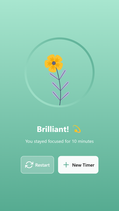 Focus Flower - Focus Timer iPhone screenshot 3 - Productivity app