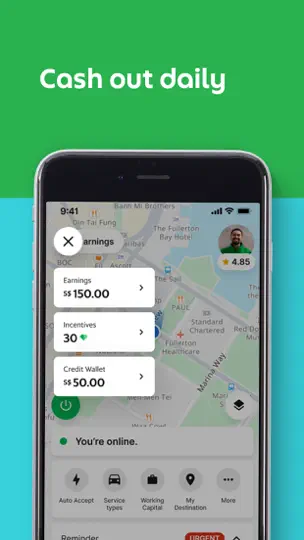 Captura de pantalla de Grab Driver: App For Partners en iPhone 4