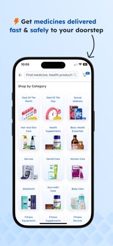 MediBuddy-Dr Labs Meds ABHA iPhone screenshot