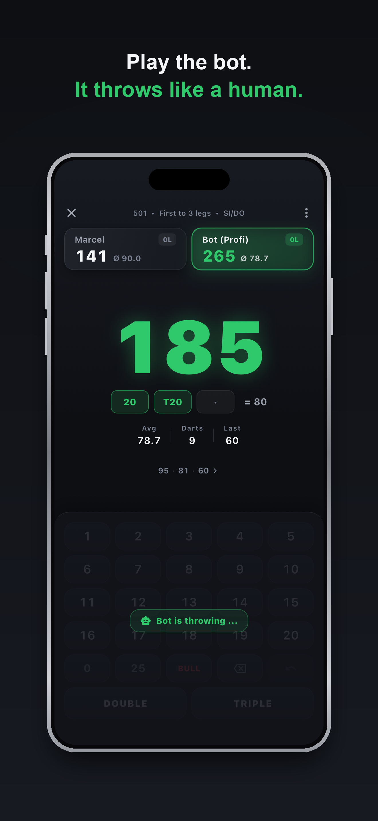 Dart Counter: Scoreboard & X01 screenshot 2