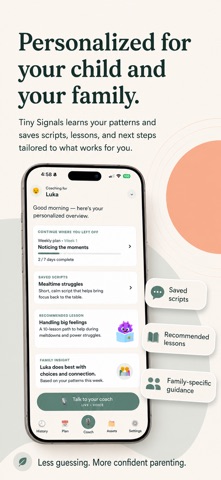 Tiny Signals: Parenting Coach Screenshot 2 of 7