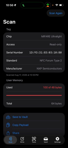 NFC Kit - NFC Tools iPhone screenshot