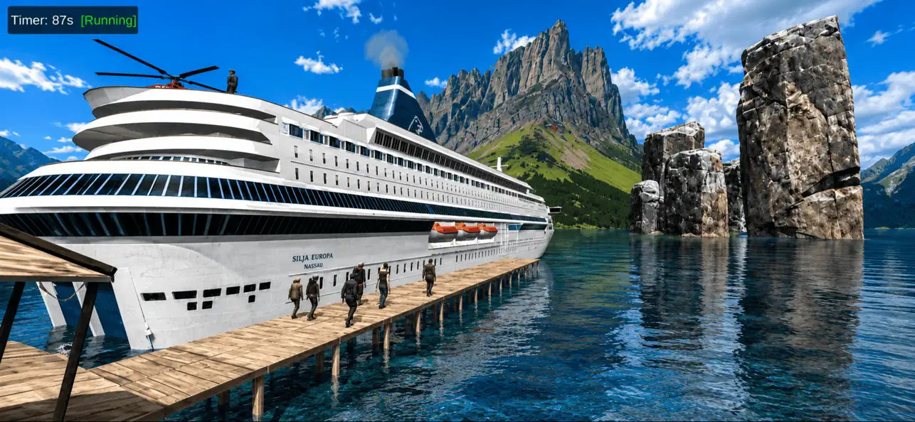 Screenshot #1 pour Simulateur de bateau croisière