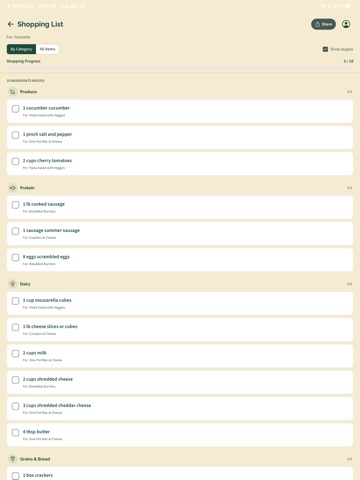 Complete Camping App iPad screenshot