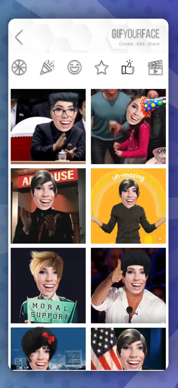 Screenshot #2 pour Gif Your Face - éditeur vidéo